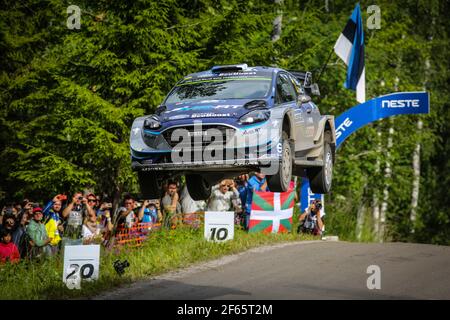 02 TANAK Ott ( EST) JARVEOJA Martin ( EST ) Fiesta WRC M-Sport World Rally Team Ford Action during the 2017 WRC World Rally Car Championship, Finland rally from July 27 to 30, at Jyvaskyla, Finland - DPPI Stock Photo