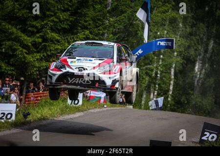 10 LATVALA Jari Matti (FIN) ANTTILA Miikka ( FIN ) Yaris WRC Toyota Gazoo Racing WRT Toyota Action during the 2017 WRC World Rally Car Championship, Finland rally from July 27 to 30, at Jyvaskyla, Finland - DPPI Stock Photo