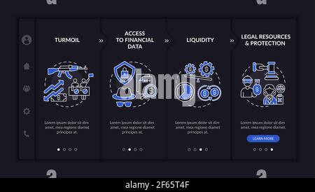 International asset challenge onboarding vector template Stock Vector