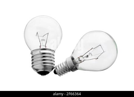 Tungsten light bulb isolated on white background Stock Photo - Alamy