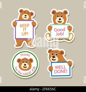 https://l450v.alamy.com/450v/2f6656c/great-job-stickers-pack-vector-illustration-2f6656c.jpg