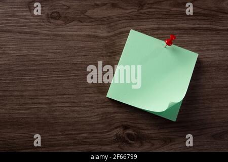 color blank notepad on wooden background Stock Photo