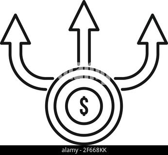 Broker money scheme icon, outline style Stock Vector Image & Art - Alamy