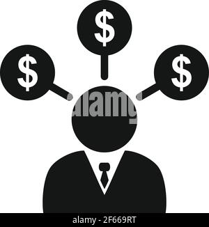 Trader scheme icon, outline style Stock Vector Image & Art - Alamy