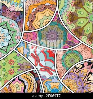 Vector textures for decoration. Hand-painted art design. Stock Vector