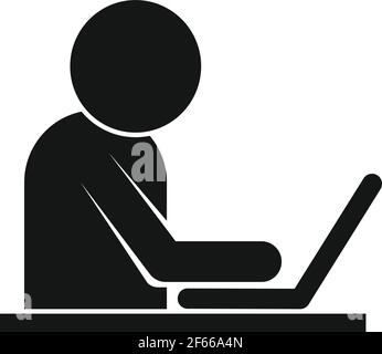 Laptop trader icon, simple style Stock Vector Image & Art - Alamy