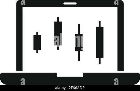 Trader laptop work icon, simple style Stock Vector Image & Art - Alamy