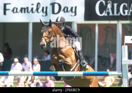 Spruce Meadows Continental 2004, Nexen Cup, Molly Ashe, USA riding Naomi Stock Photo