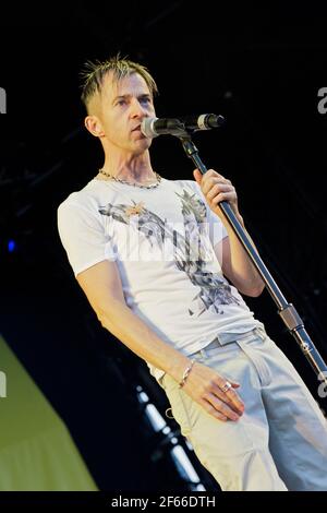 Kajagoogoo singing live at The Midlands Festival in  2010 Stock Photo