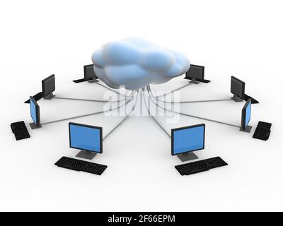 Cloud Computing Concept Stock Photo