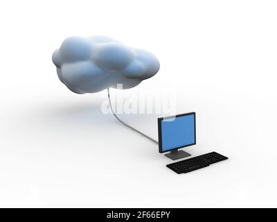 Cloud computing concept Stock Photo