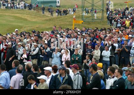 Senior Golf Royal Troon 2008, Ayrshire, Scotland UK. Crowds on the course Stock Photo