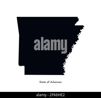 Arkansas map design. Shape of the us state with beautiful geometric ...