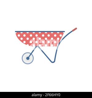 Garden wheelbarrow Vector illustration Stock Vector
