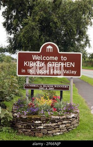 BRITAIN IN BLOOM..... Kirkby Stephens one of the finalists in the competition.  pic David Sandison Stock Photo