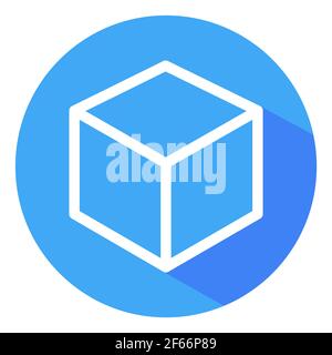 Cube icon graphic design vector, symbol modern isolated illustration . Stock Vector