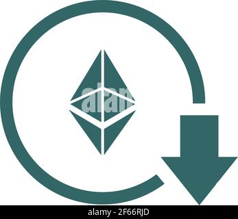Cost reduction- decrease icon. Vector symbol image isolated on background . Stock Vector