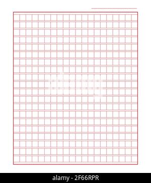 Squared manuscript icon paper vector file, isolated illustration . Stock Vector