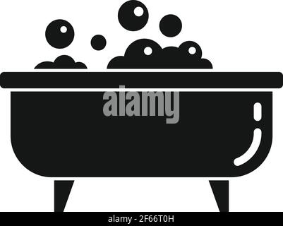 Home jacuzzi icon, simple style Stock Vector