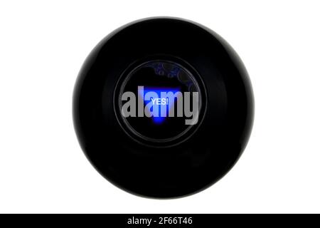 Set Of Four Magic 8 Balls With Negative Predictions Isolated On White  Background Stock Photo - Download Image Now - iStock