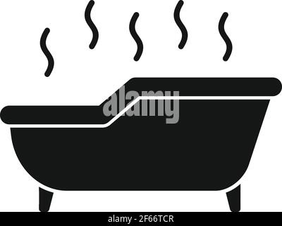 Hot jacuzzi icon, simple style Stock Vector