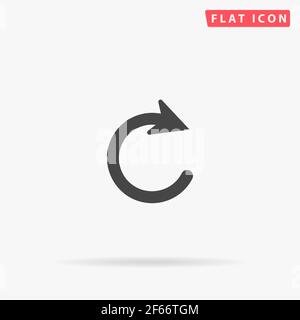 Refresh Arrow flat vector icon. Hand drawn style design illustrations. Stock Vector