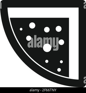 Top view jacuzzi icon, simple style Stock Vector