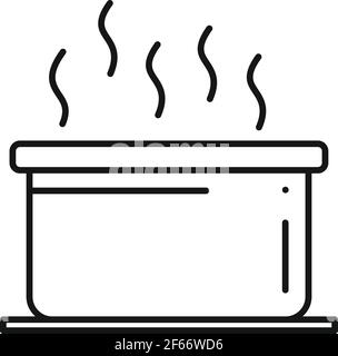 Spa jacuzzi icon, outline style Stock Vector