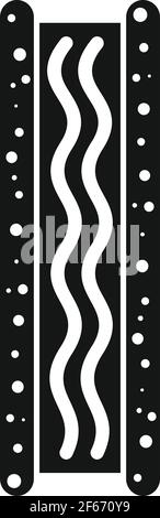 Soundproof wall icon, simple style Stock Vector