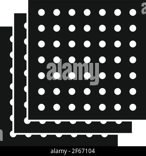 Soundproof panel icon, simple style Stock Vector