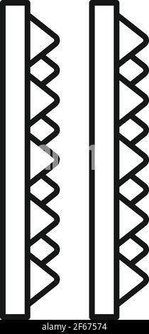 Soundproofing foam icon, outline style Stock Vector