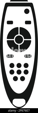 Television remote control icon, simple style Stock Vector