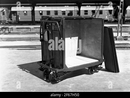 Portable Goods container SJ Type A6 for goods Stock Photo - Alamy