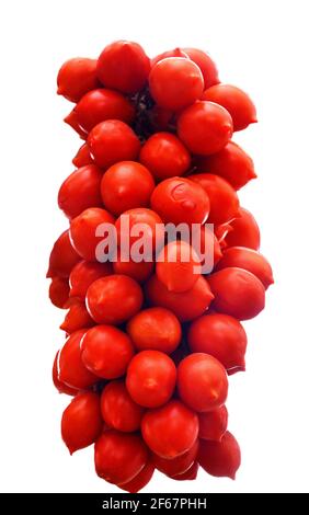 collection of ripe tomatoes in organic quality in a greenhouse on the ...