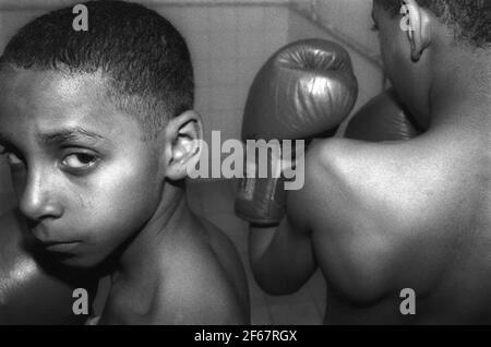 Young boxers at Boxing club Stock Photo