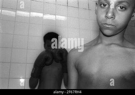 Young boxers at Boxing club Stock Photo