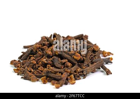 Cloves against a white background Stock Photo