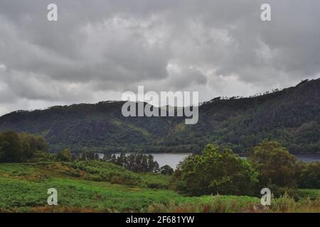 Cloudy Day in the Lake District Stock Photo