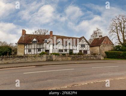 Mary Arden's house in Wilmcote, near Stratford upon Avon in Warwickshire, England. Stock Photo