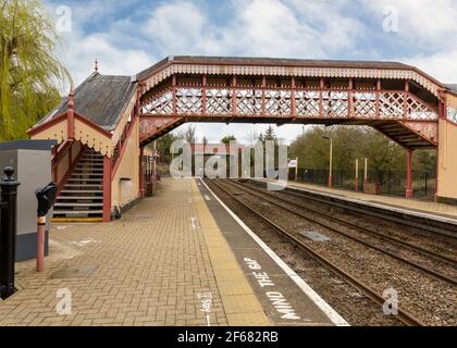 Wilmcote Railway Station near Stratford upon Avon, Warwickshire, England. Stock Photo