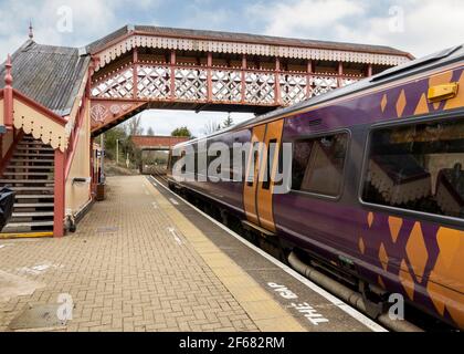 Wilmcote Railway Station near Stratford upon Avon, Warwickshire, England. Stock Photo