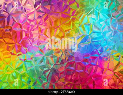 colorful crystal background texture Stock Photo