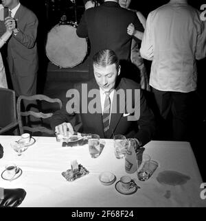 Swedish railway man's leisure association 20 anniversary. Eager Stock Photo