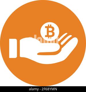 Cryptocurrency, bitcoin payment icon - Well organized and editable Vector design using in commercial purposes, print media, web or any type of design Stock Vector