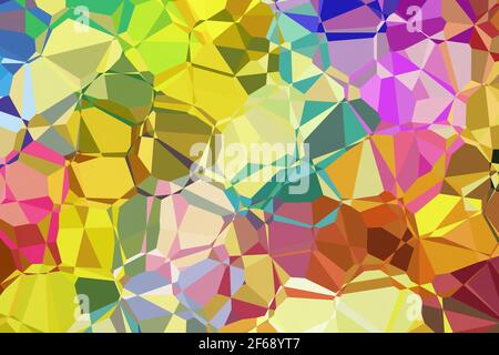 relief 3d colorful crystal background Stock Photo