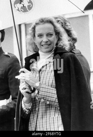 PRINCESS MICHAEL OF KENT AT GOODWOOD. PIC MIKE WALKER, 1984 Stock Photo