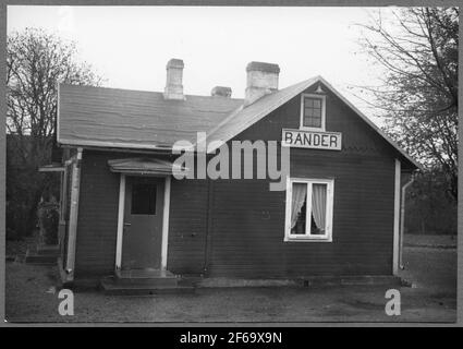 Station opened in 1898 with small one-floor station house. The station ceased in 1953. Stock Photo