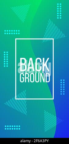 green abstract waves background vector illustration Stock Vector