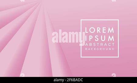 Soft pink corrugated fabric vector illustration. Pastel color gradient. Abstract background design template with blank space. Stock Vector