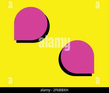 Set of speak bubble text, chatting box, message box outline cartoon vector illustration design. Balloon doodle style of thinking sign symbol. Stock Vector